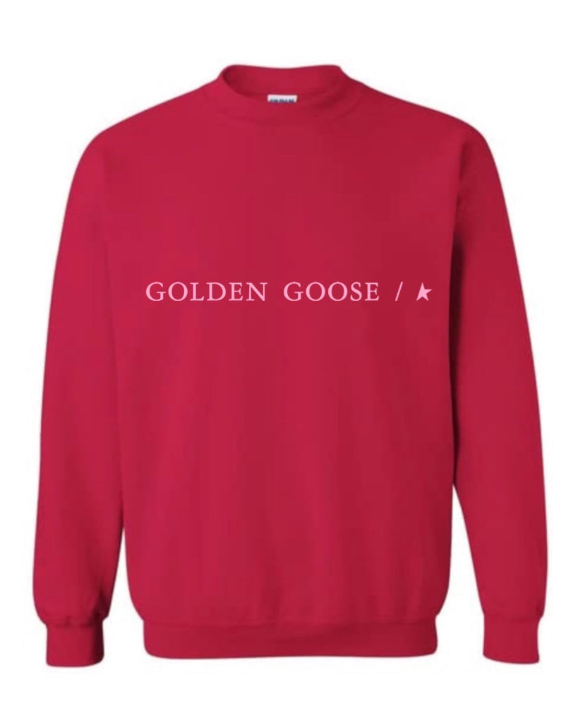 LIMITED EDITION RED GOLDEN GOOSE CREW