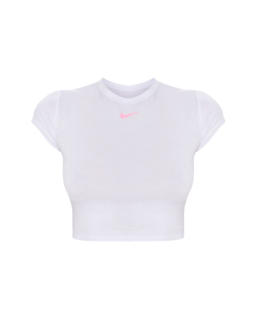 SWOOSH BABY TEE- WHITE
