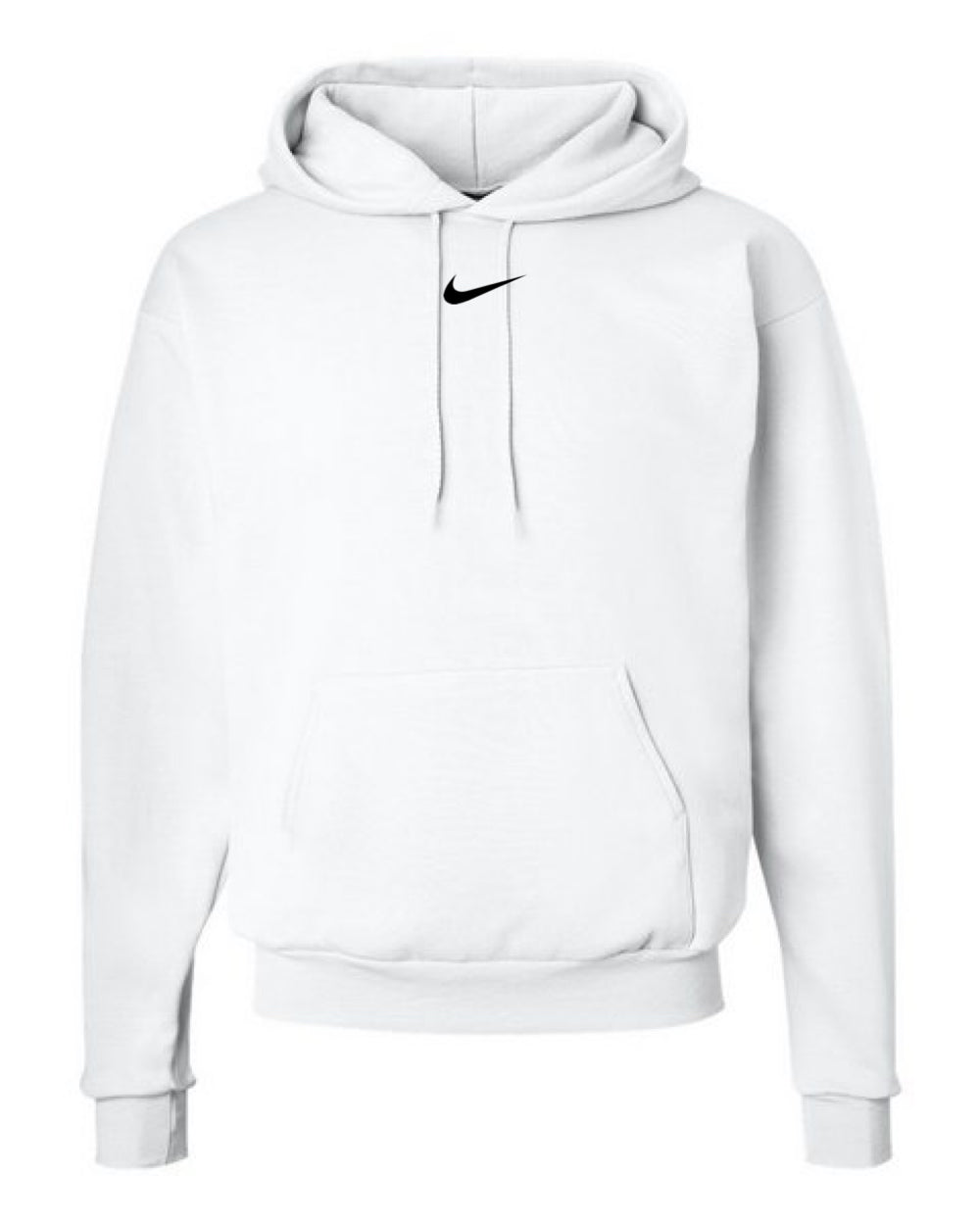 white swoosh hoodie