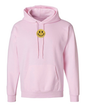 Load image into Gallery viewer, GOLD SMILEY FACE HOODIE
