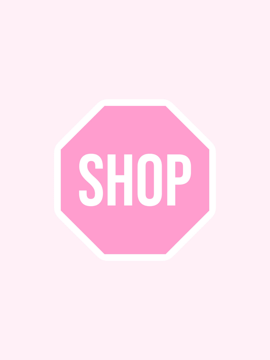 Shop Sign Sticker