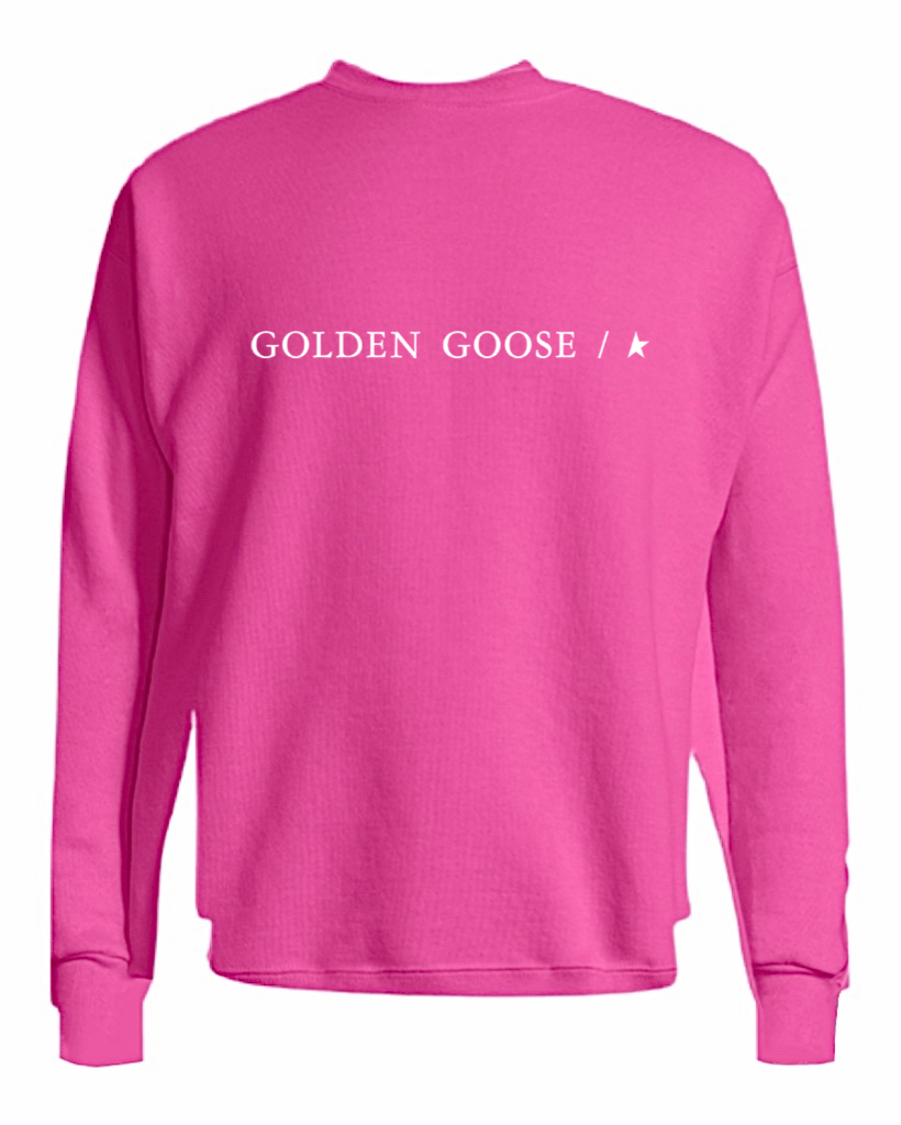 【GOLDEN GOOSE】JOURNY UNISEX CREW SWEAT Golden Goose Men's Journey Vintage College Sweatshirt
