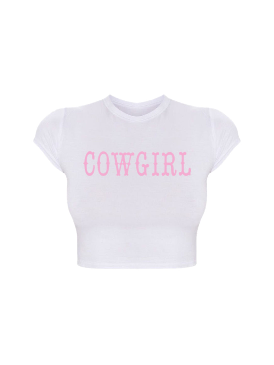 COWGIRL BABY TEE- WHITE