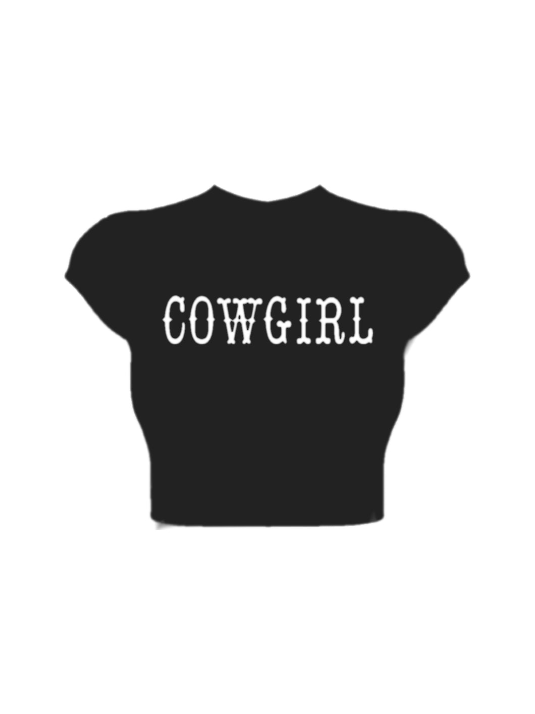 COWGIRL BABY TEE- BLACK